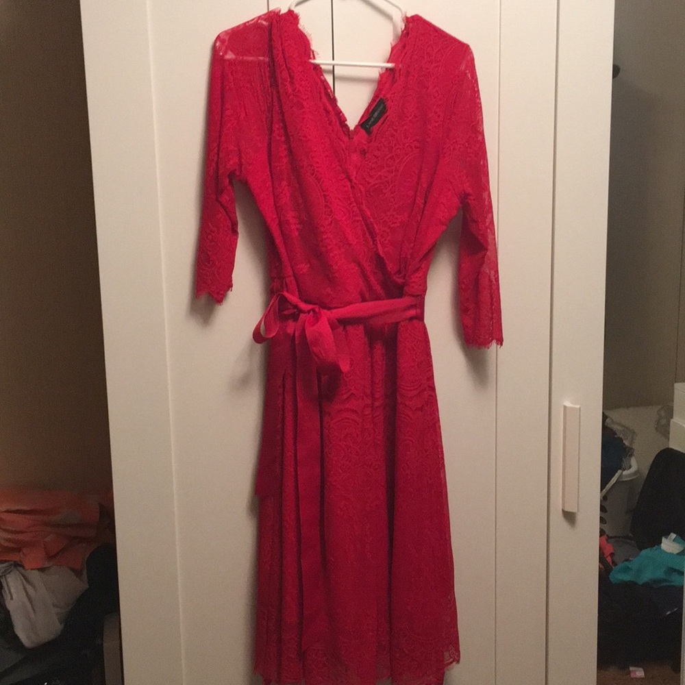 Lace Red Dress